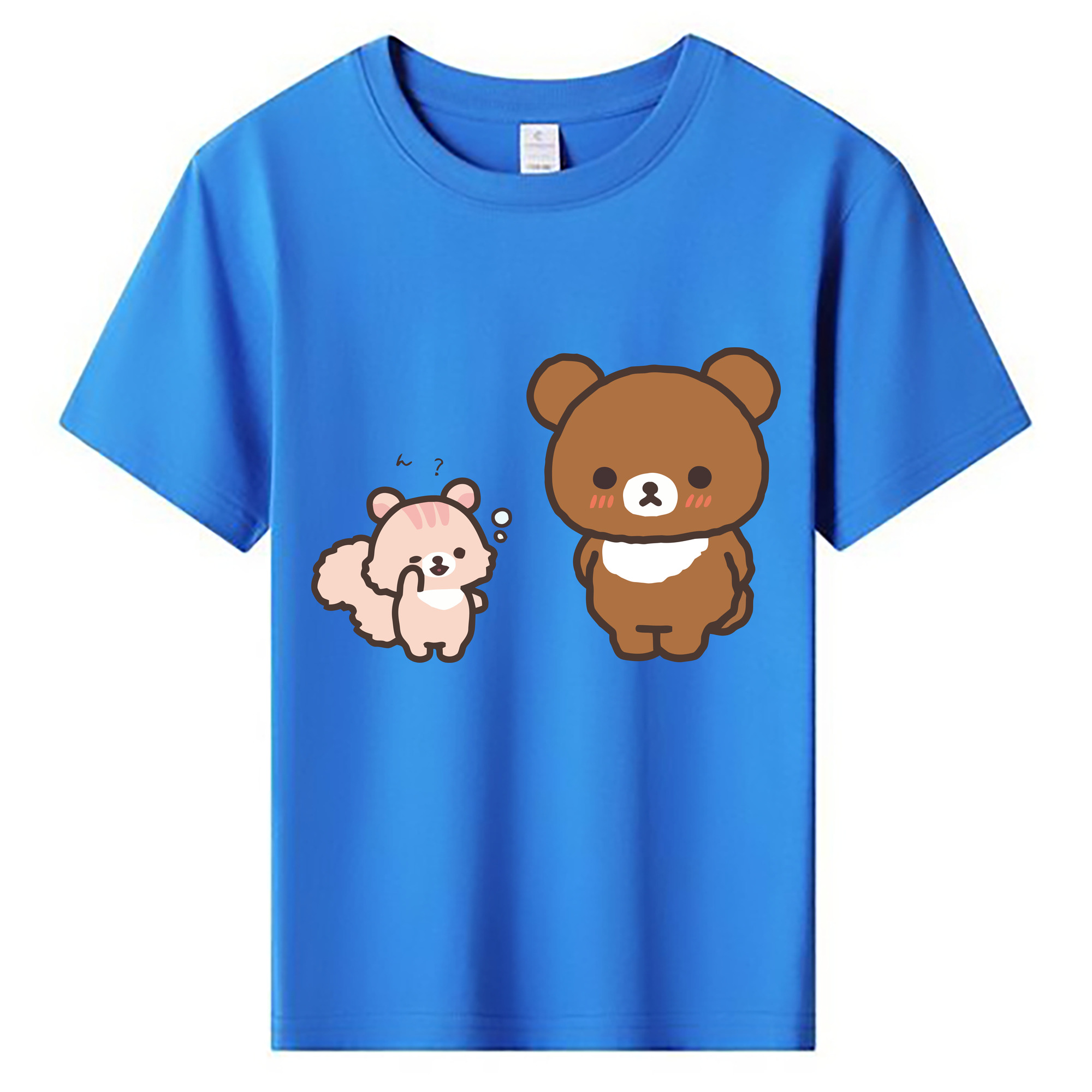 （画像用） リラックマ リラックマ キイロイトリ Rilakkuma Korilakkuma Kiiroitori 綿100％キッズTシャツ（フロントプリント）